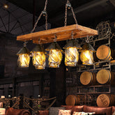 Vintage 8-Light Island Pendant Chandelier in Black: Rectangle White Fabric & Clear Glass Construction"
This revised product title maintains the important keywords for SEO purposes while being shorter and more concise. - This captivating Rectangle White Fabric/Clear Glass Island Pendant Light Vintage 8 Lights Restaurant Chandelier Lamp in Black is an absolute architect